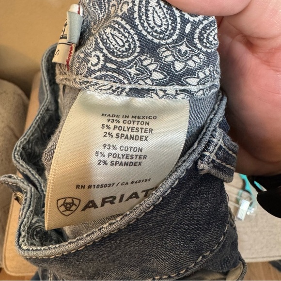 ARIAT MID RISE BOOT CUT REAL RIDING JEANS - Picture 6 of 6